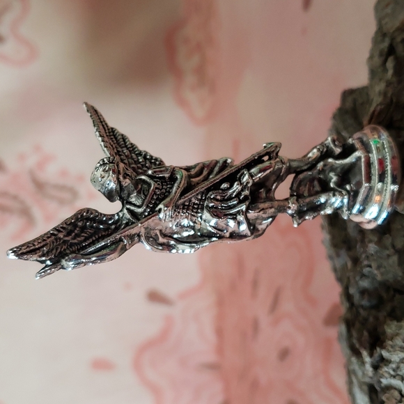 (B) St Michael Statue Catholic Angel Angel Statue - Picture 3 of 12